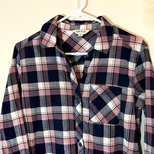 🚨 3/15 SALE 🚨 Orvis Blue & Pink Plaid Button Down Shirt - Great Condition